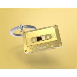 Breloczek do kluczy złota kaseta magnetofonowa - MTM