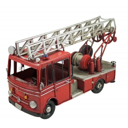 Wóz strażacki, wóz drabiniasty w stylu retro, piękna replika