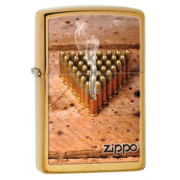 Zapalniczka Zippo Bullets, Brushed Brass