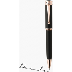 Długopis Montegrappa Ducale czarny z różowym złotem