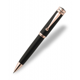 Długopis Montegrappa Ducale czarny z różowym złotem