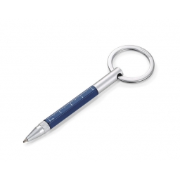 Wielozadaniowy długopis - brelok do kluczy marki TROIKA Construction Mini niebieski