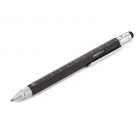 Wielozadaniowy długopis z linijką marki TROIKA Construction czarny