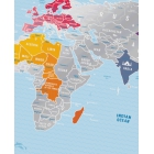 Mapa zdrapka Travel Map Silver World
