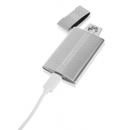 Zapalniczka elektryczna USB srebrna Chigwell Silver Match