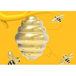 Brelok do kluczy pszczoła