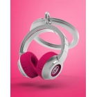 Brelok prezent muzyczny różowe słuchawki